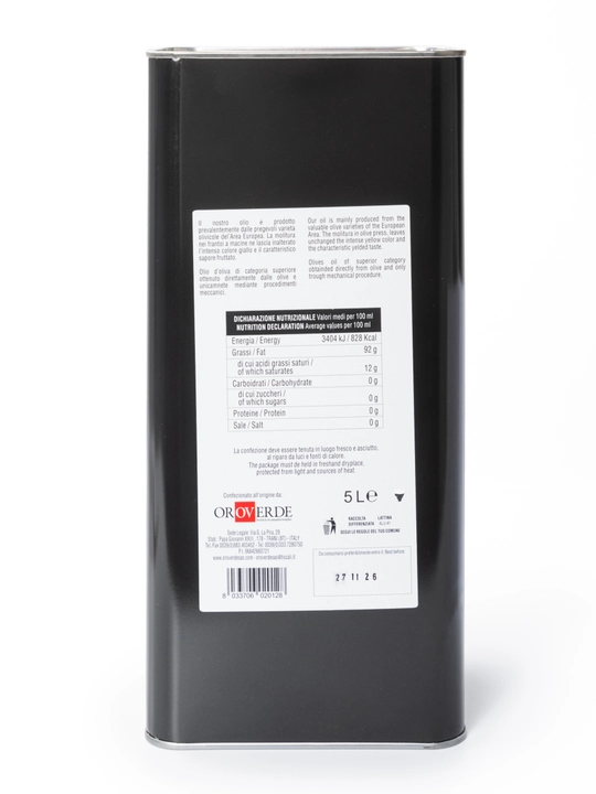 Olio Extra Vergine di Oliva, 5 л — масло первого холодного отжима