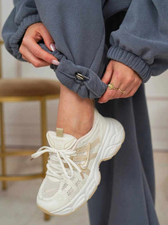 Комплект женской одежды, штаны и худи из флиса, oversize