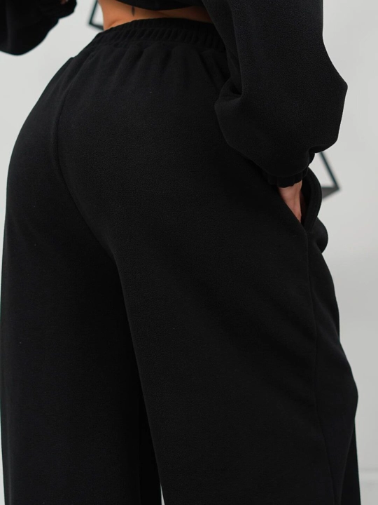 Комплект женской одежды, штаны и худи из флиса, oversize