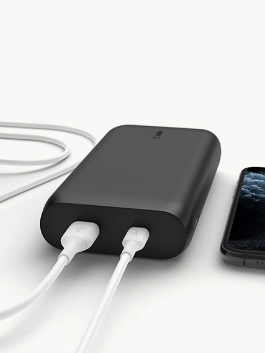 Tashqi batareya, Power Bank Belkin 20000 mAh, 30 Vt, PD, USB-A, USB-C