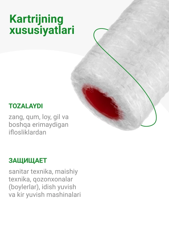 Issiq va sovuq suv uchun PYP/H 10-10SL kartrij mexanikasi, polipropilen ip