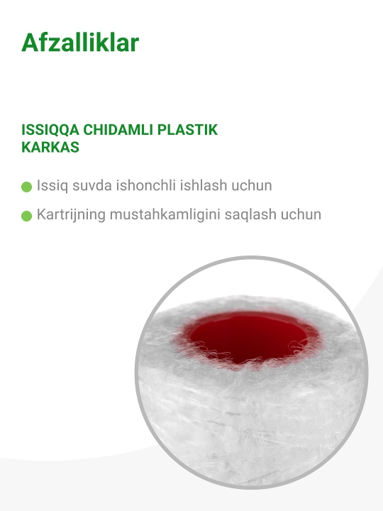Issiq va sovuq suv uchun PYP/H 5-10SL kartrij mexanikasi, polipropilen ip