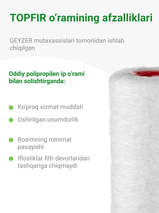 Issiq va sovuq suv uchun PYP/H 5-10SL kartrij mexanikasi, polipropilen ip