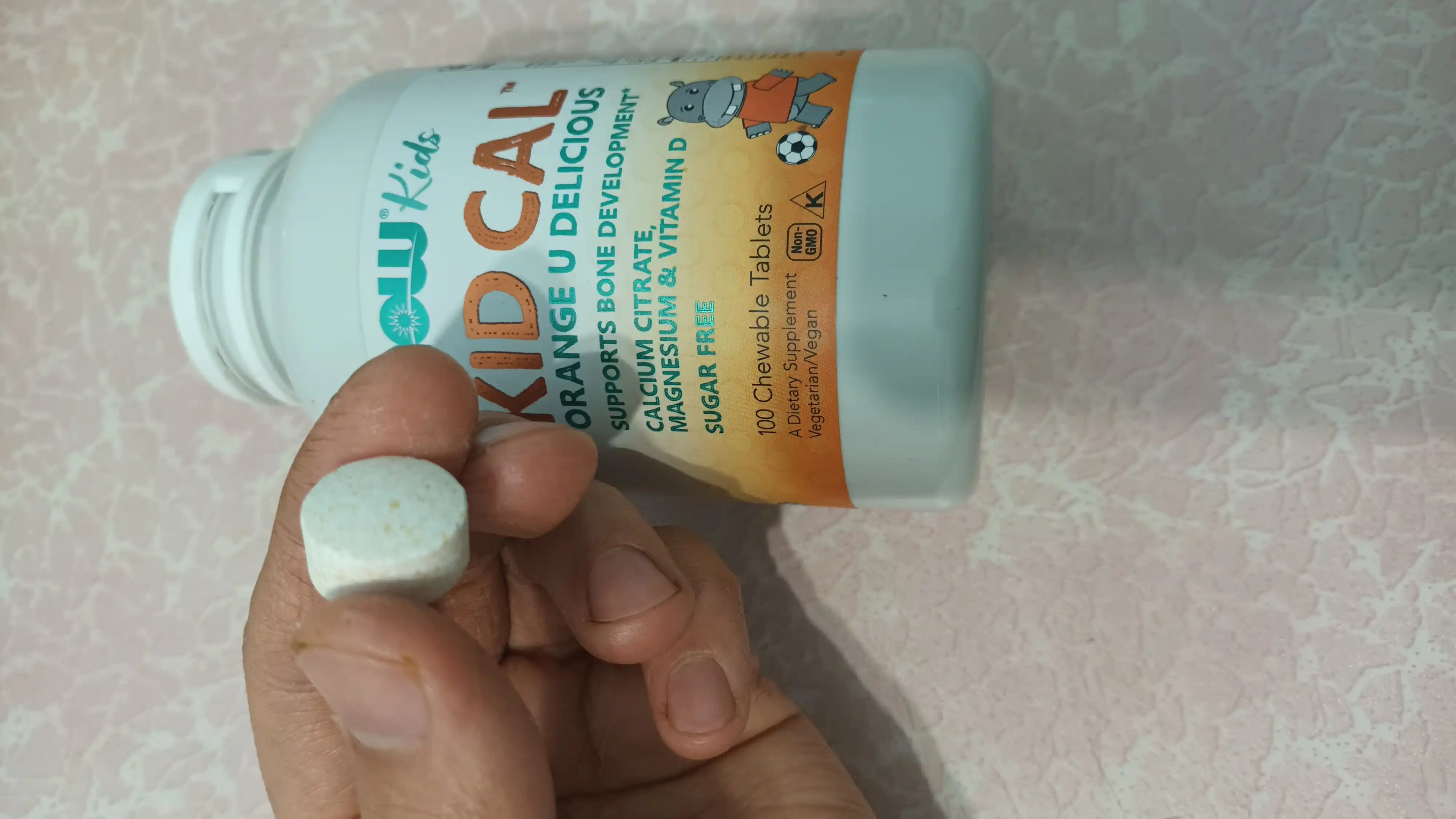 Now Foods Kid Cal, детский кальций, 100 жевательных таблеток для здоровых костей