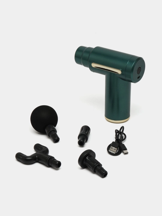 Массажер Massage Gun, 4 насадки
