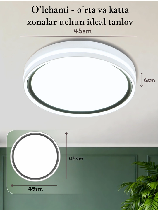 Lyustralar, LED qandil, lustra qandil, plafon, led chiroqlar, 3 xil rejim yonish