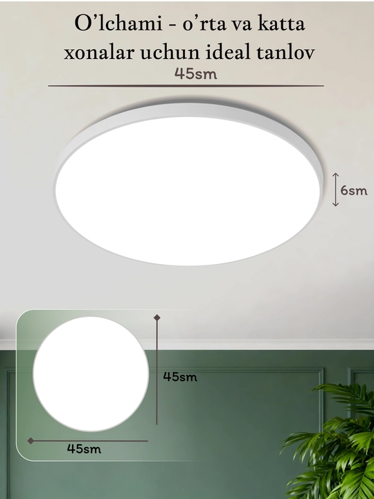 Lyustralar, LED qandil, lustra qandil, plafon, led chiroqlar, 3 xil rejim yonish
