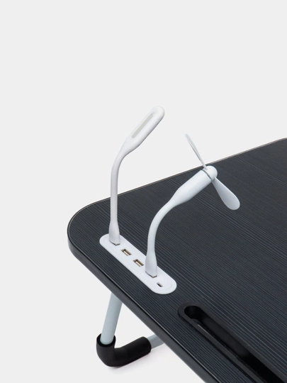 Стол для ноутбука и подготовки к урокам, с 4 USB-портами — IGRUSIK-PRTAUSB-ЧЕРН