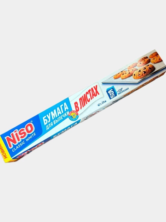 Pishirish qog'ozi, pergament qog'ozi, pishiriqlar mahsulotlari uchun 15 varaqli