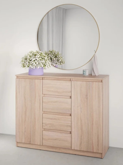 Комод для вещей, универсальный, с полками Martin 120*90*40 — TRENDYT-2DVERIKOMOD-ПЕСОЧ