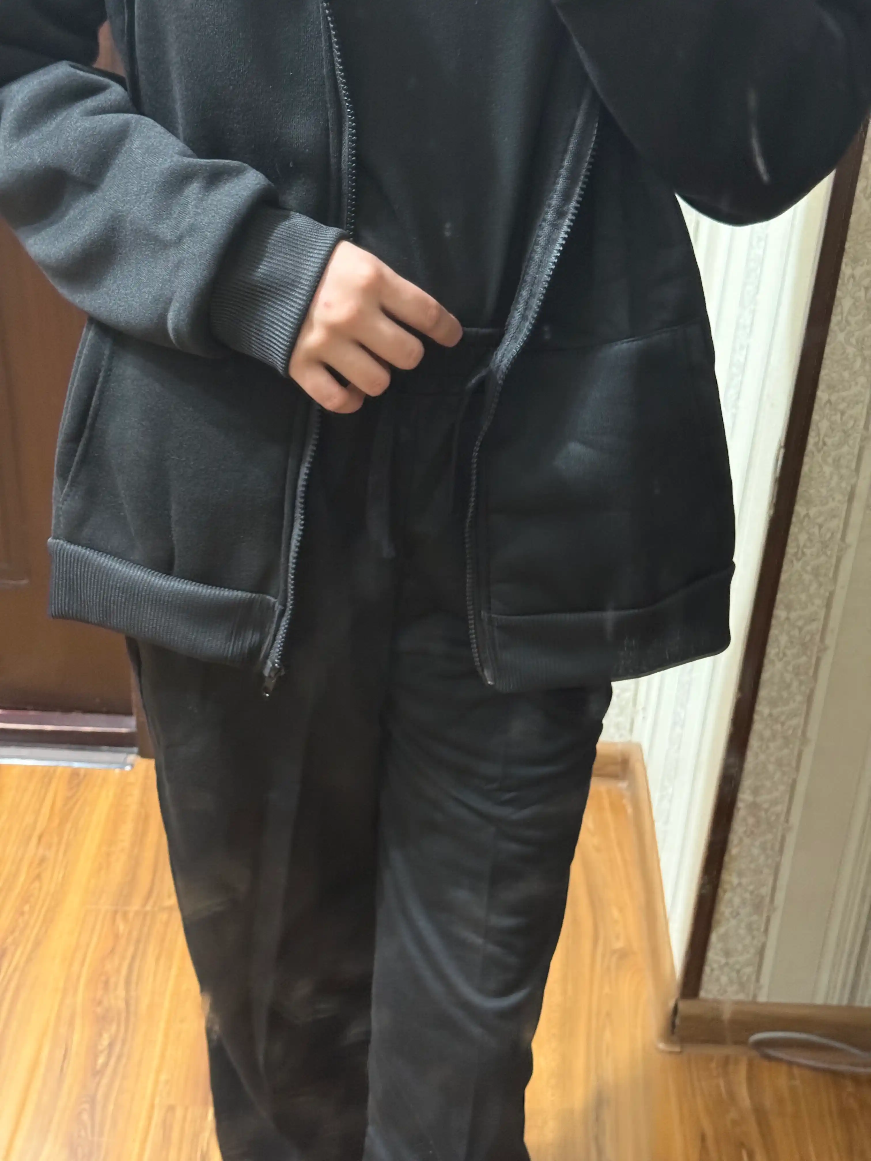 Ayollar uchun palazzo keng shim, baland beli, shnurli, cho‘ntakli kulrang/qora