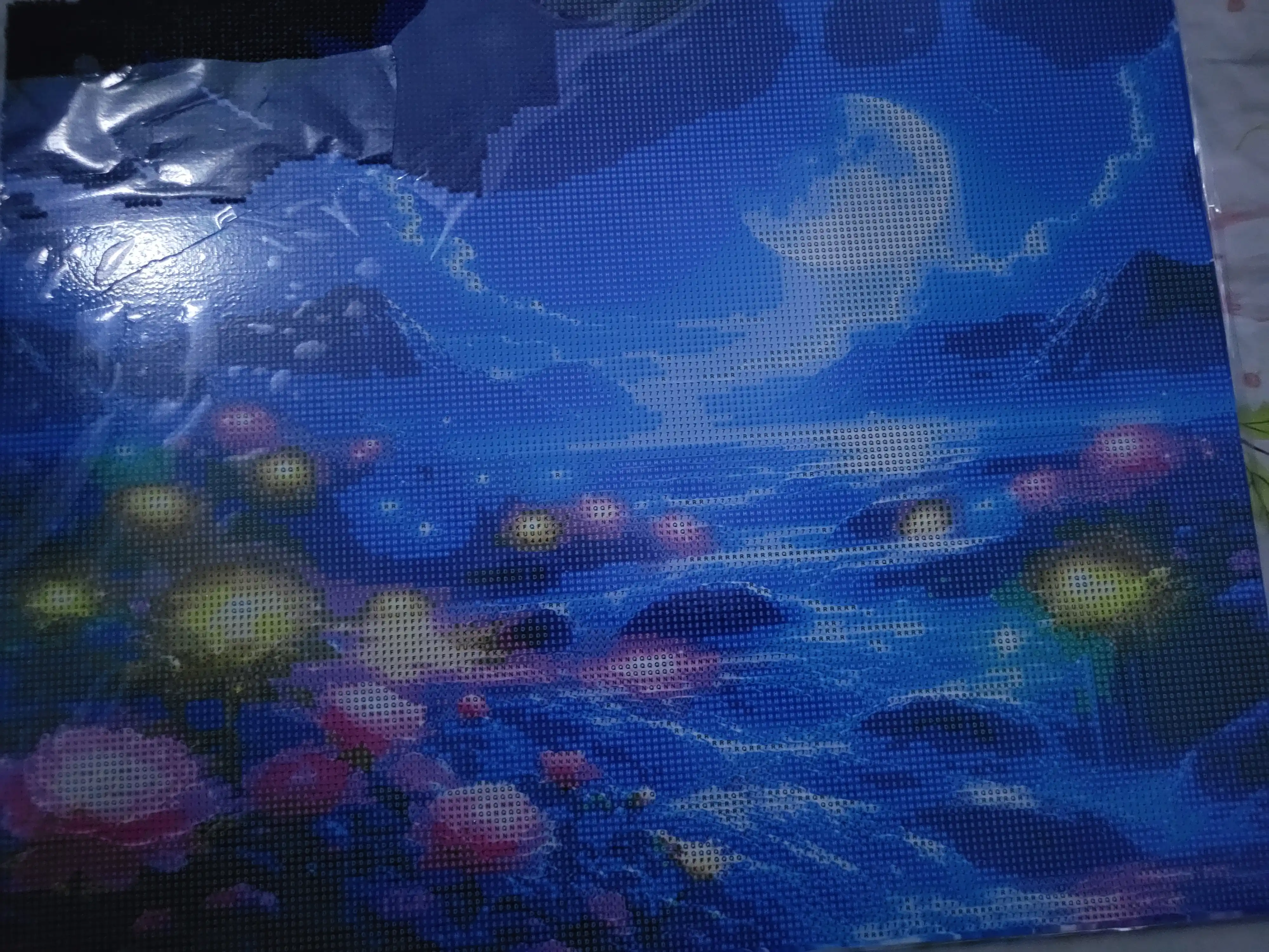 Olmos mozaika, fosforli (tunda porlaydi) 40*50 sm "Manzara"