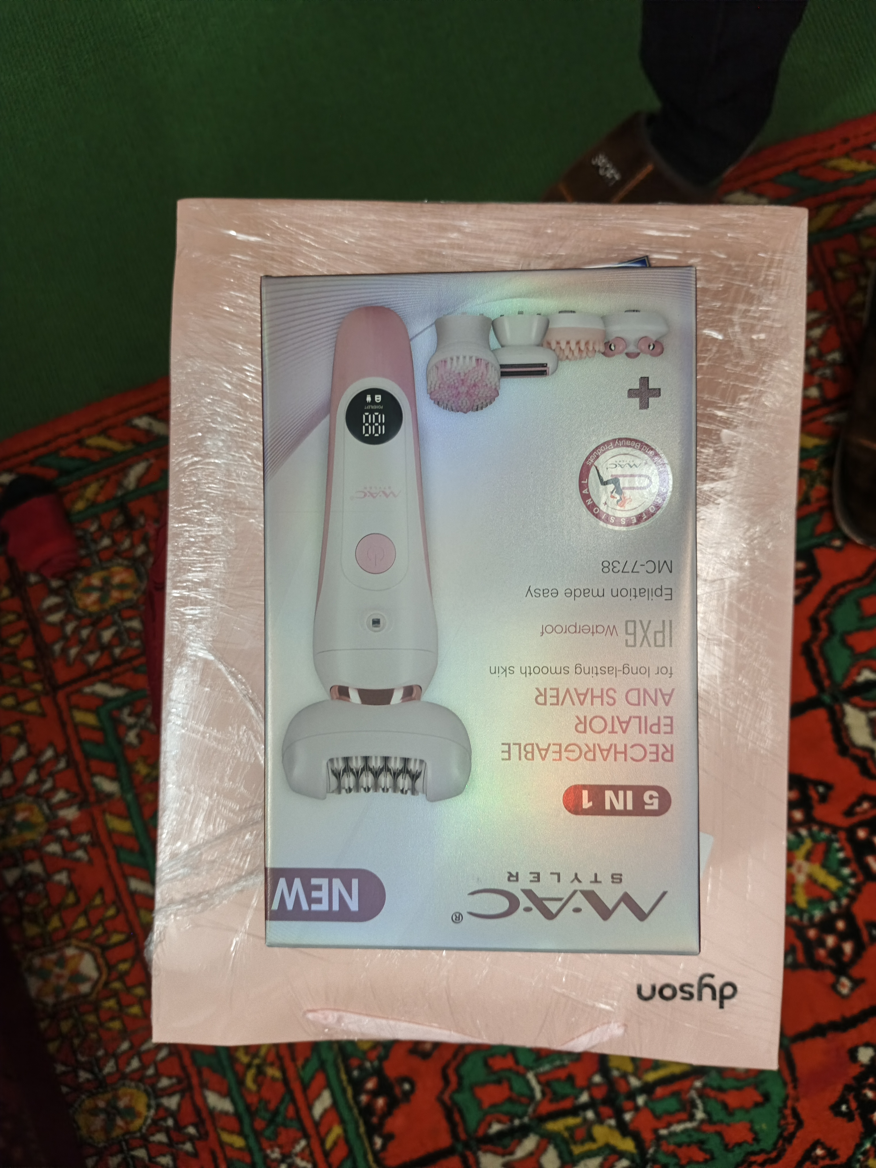 Epilyator simsiz MAC styler, ayollar uchun professional depilyator