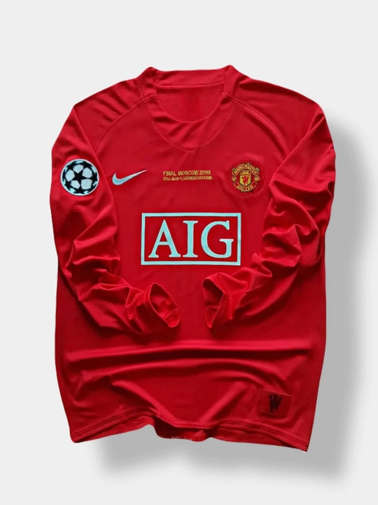 Retro futbol-forma, yengi kalta - "Manchester United 2008" Sport kiyim - 