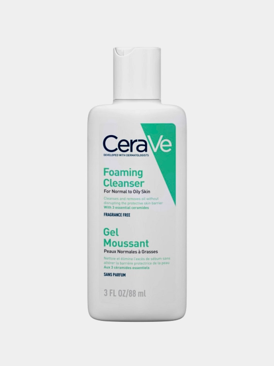 Gel CeraVE yuz va tananing normal va yog'li terisi uchun intensiv tozalash 88 ml
