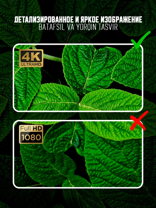 Smart TV приставка Android TV Box 4K, WiFi, IPTV, Смарт приставка для телевизора