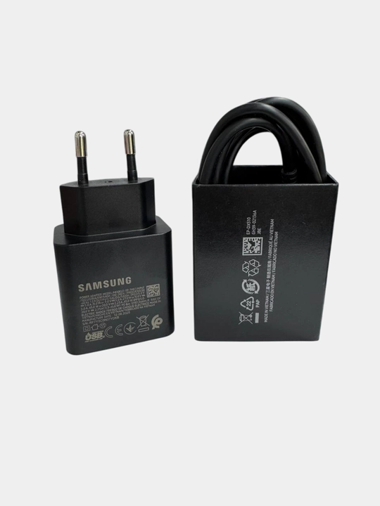 Samsung 45W ORG Type-C zaryad qurilmasi (Juda tez zaryadka 2.0, USB-C kabel 5A / 1.8m)