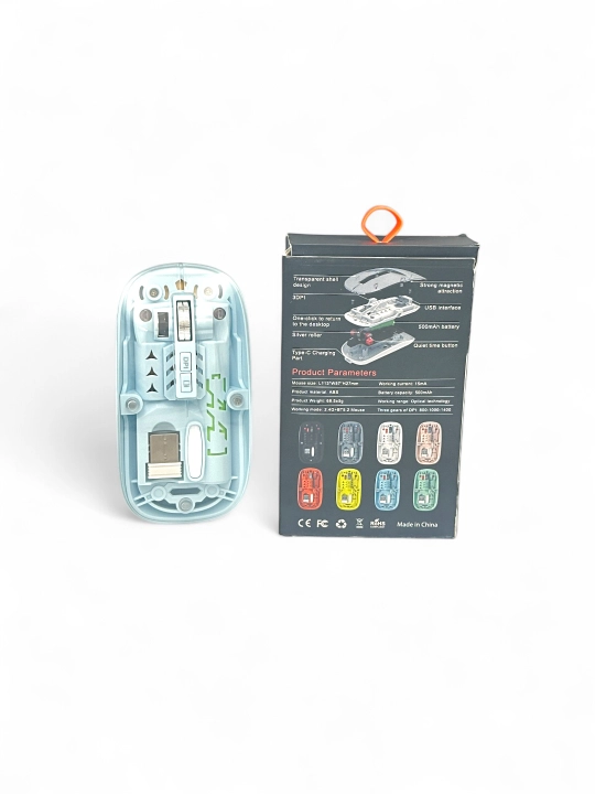 Беспроводная компьютерная мышь 038B Wireless Mouse, с RGB-подсветкой