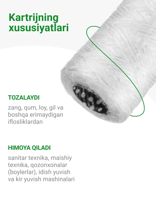 Issiq va sovuq suv uchun, PYP/S 10 - 10SL kartrij mexanikasi, polipropilen ip