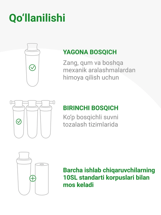 Issiq va sovuq suv uchun, PYP/S 10 - 10SL kartrij mexanikasi, polipropilen ip
