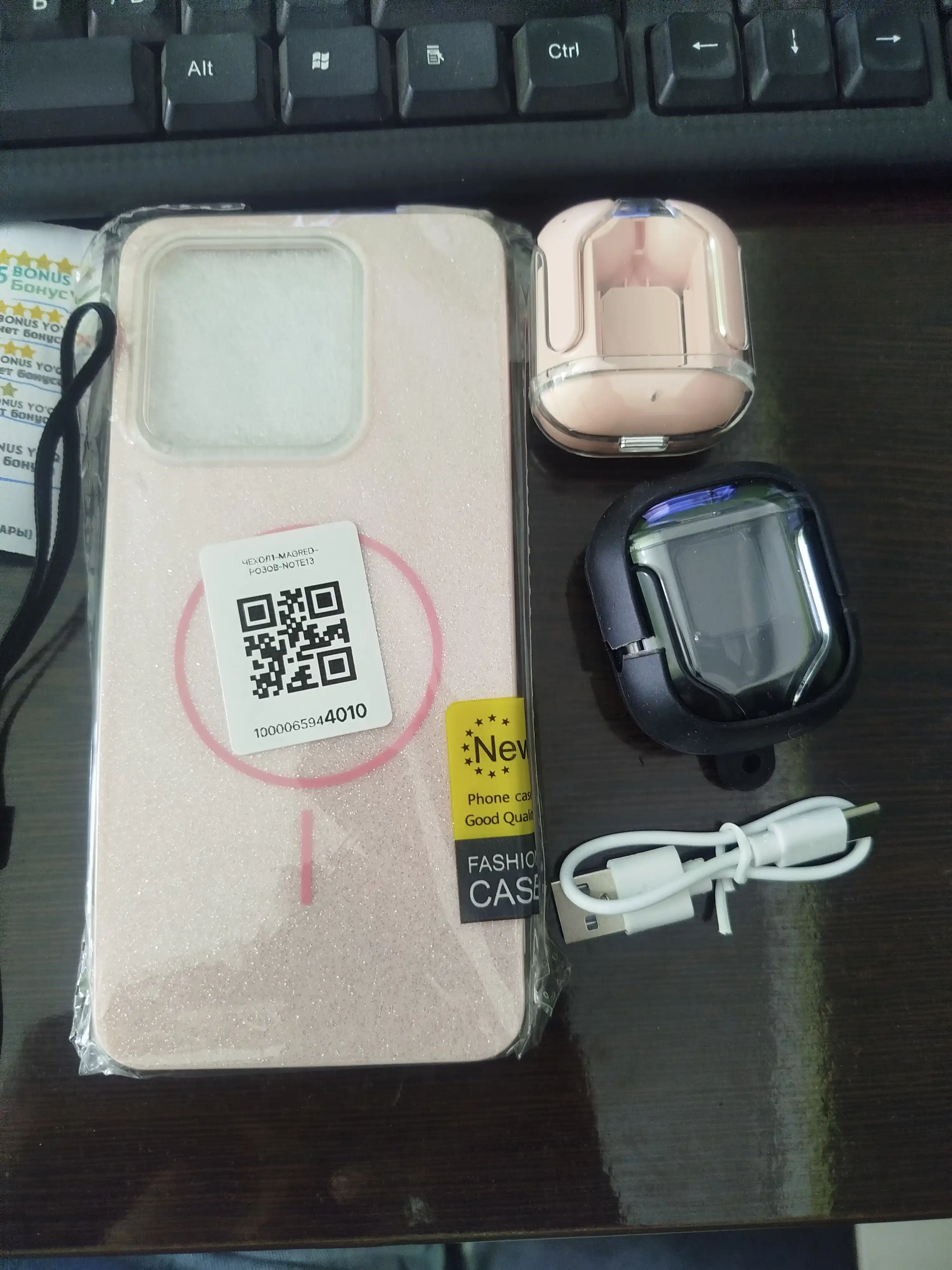 Simsiz quloqchinlar Hi-Fi Pods, sensorli,1+1 iPhone va Android uchun naushnik