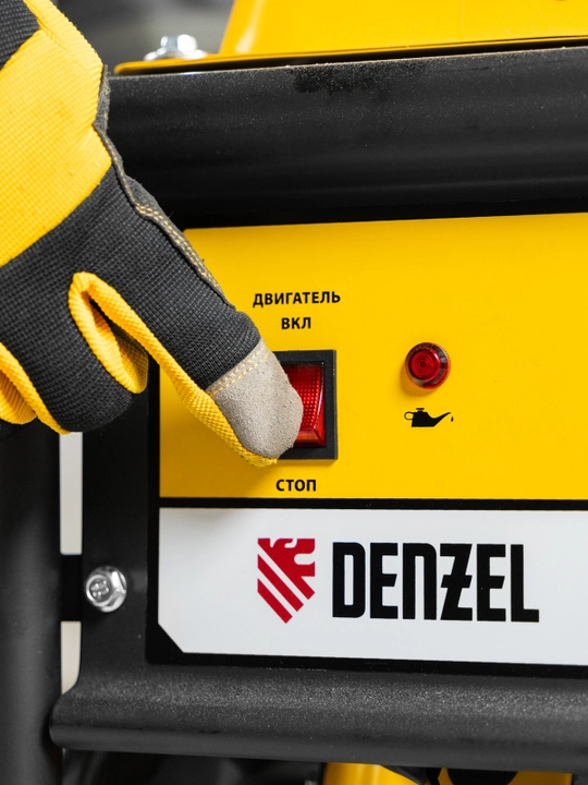 DENZEL GE-6900 generatori, benzinli, 5,5 kVt, 230 V, qo‘lda ishga tushirish, 94637