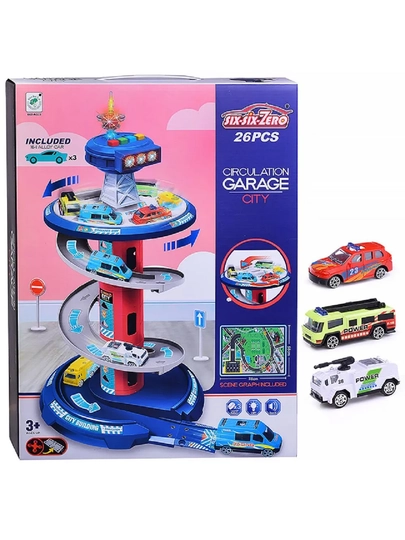Игровой набор Парковка в коробке — KIDZTOY-TY4PARKOFKA