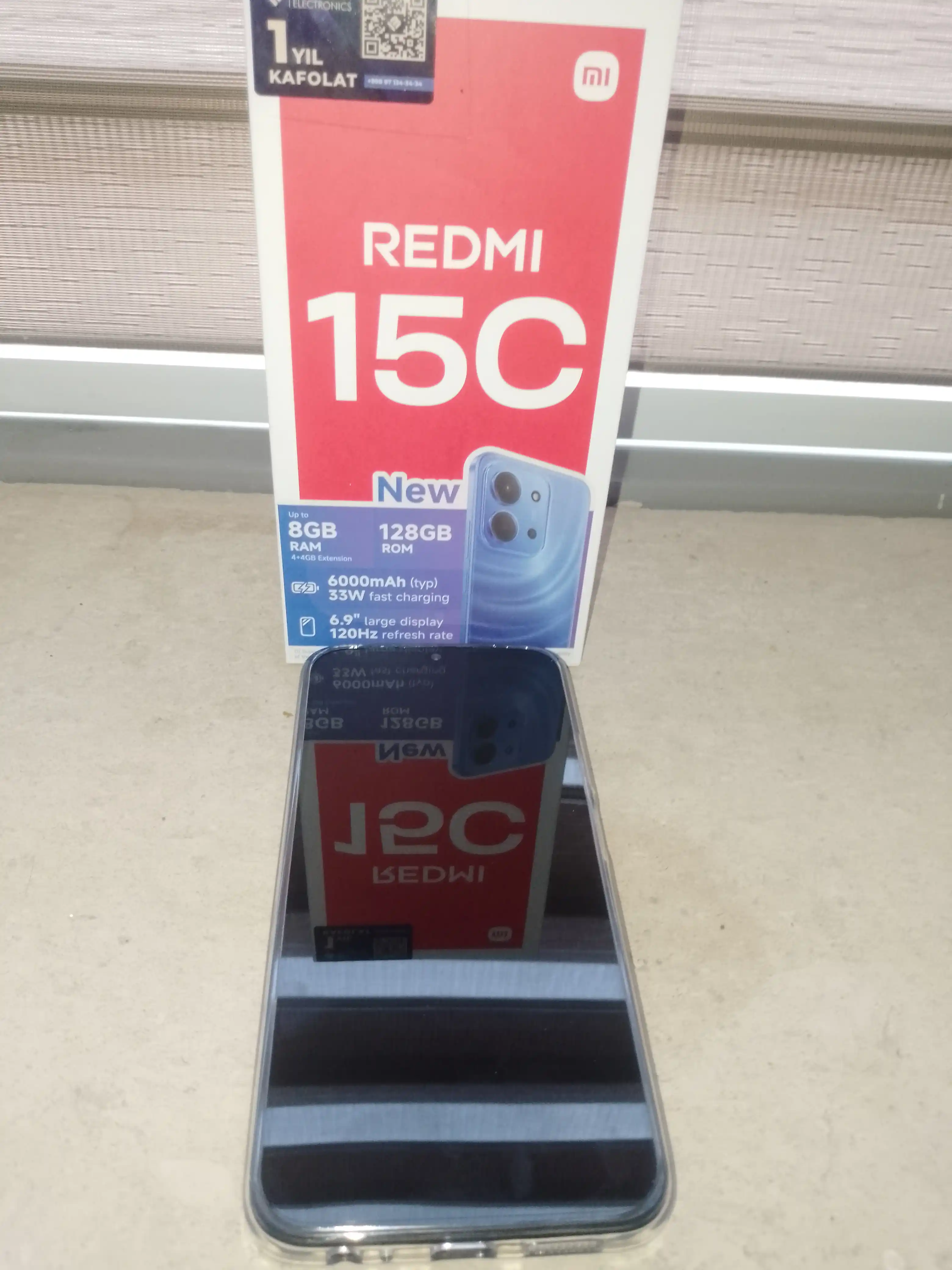 Smartfon Redmi 15C, 8/256 GB, 6.9" IPS 120 Hz, 50 MP, MediaTek Helio G81 Ultra, 6000 mA/s