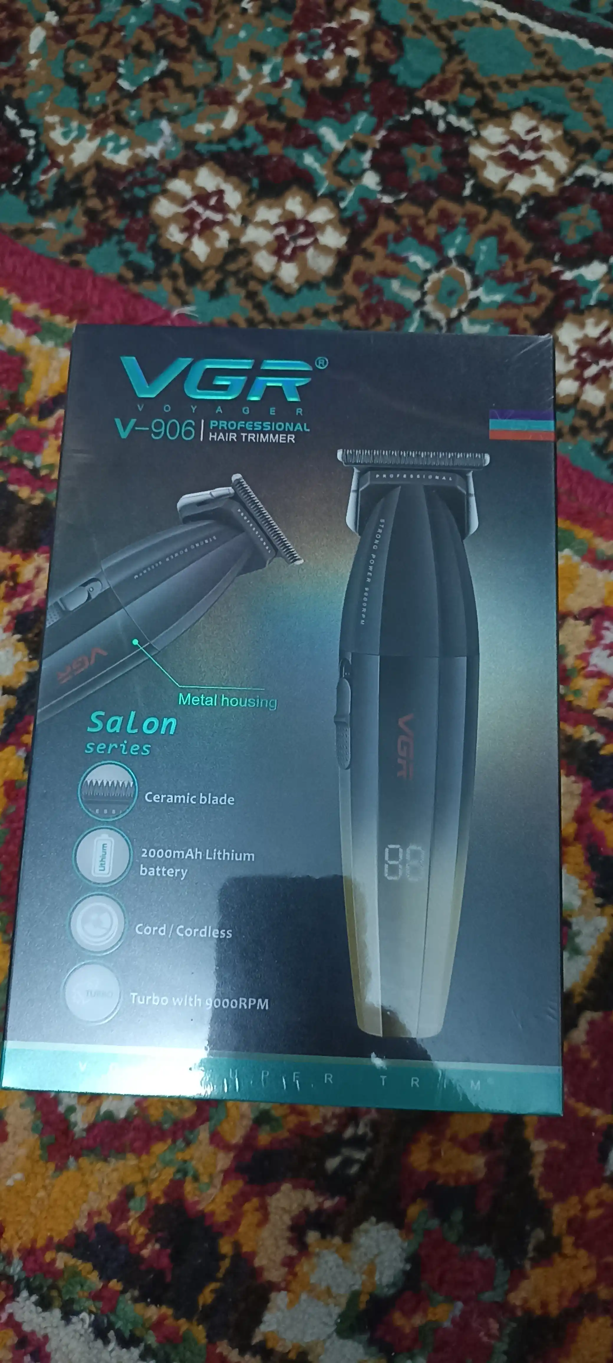 VGR V-906, V-977 dan professional soqol uchun simsiz trimmer, elektr ustara