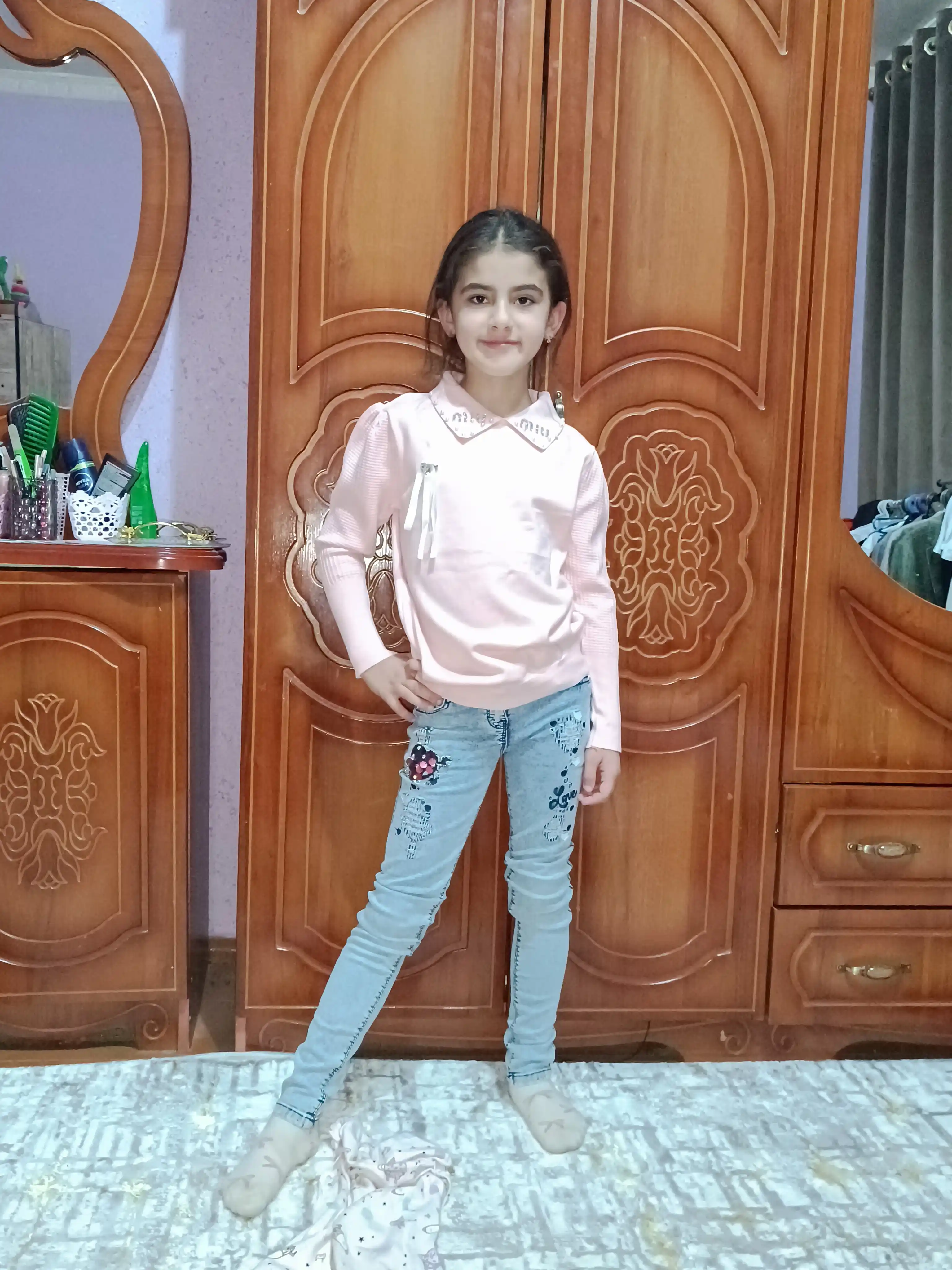 Джинсы для девочек, для детей от 1 до 12 лет на весну, лето, осень, зиму