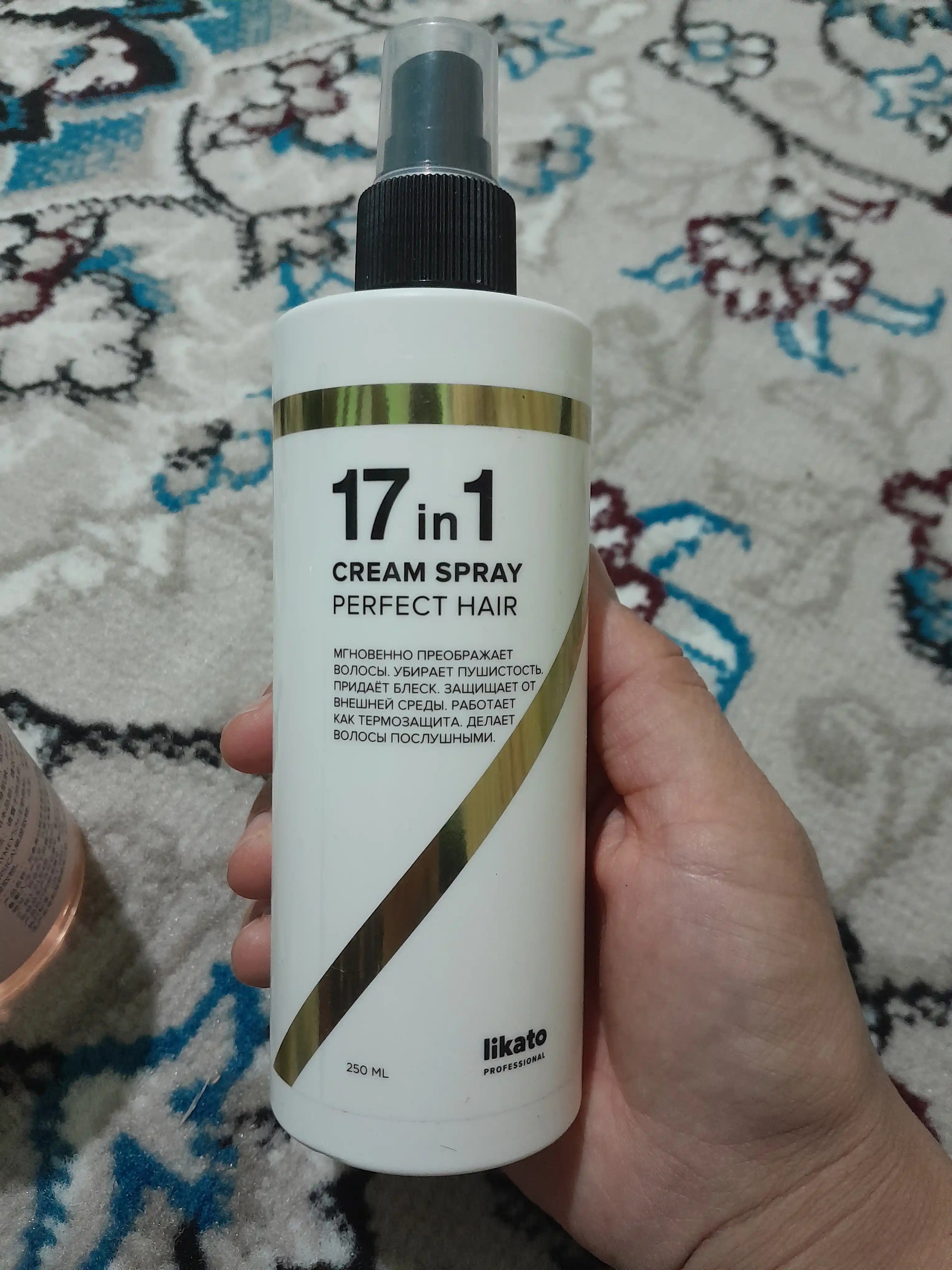 Likato soch parvarishi uchun to'plam, sprey krem 17 tasi 1 da, keratin bilan