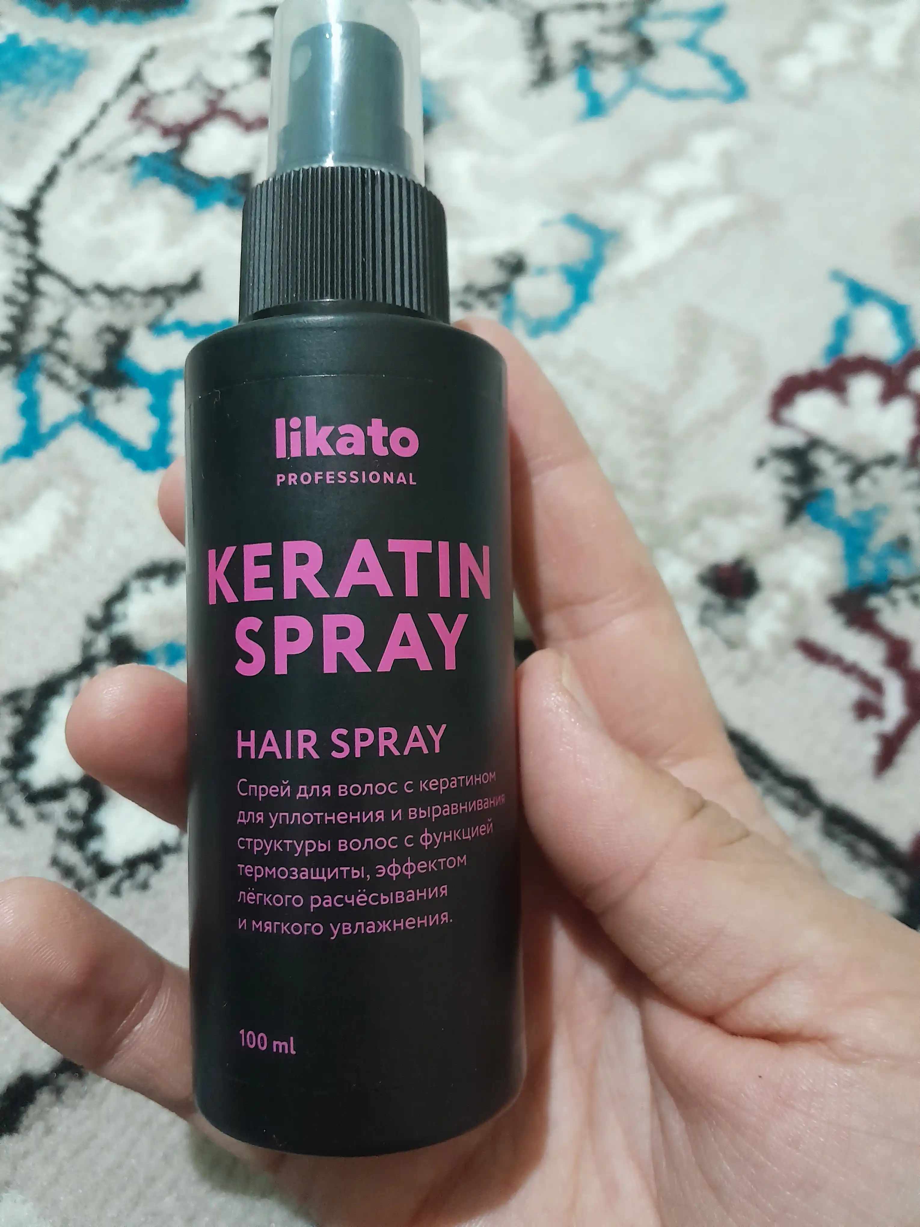 Likato soch parvarishi uchun to'plam, sprey krem 17 tasi 1 da, keratin bilan