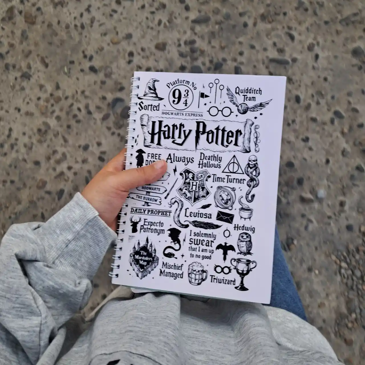 Блокнот Гарри Поттер, Harry Potter, А5, 40 страниц, стильная тетрадь, фанатский скетчбук