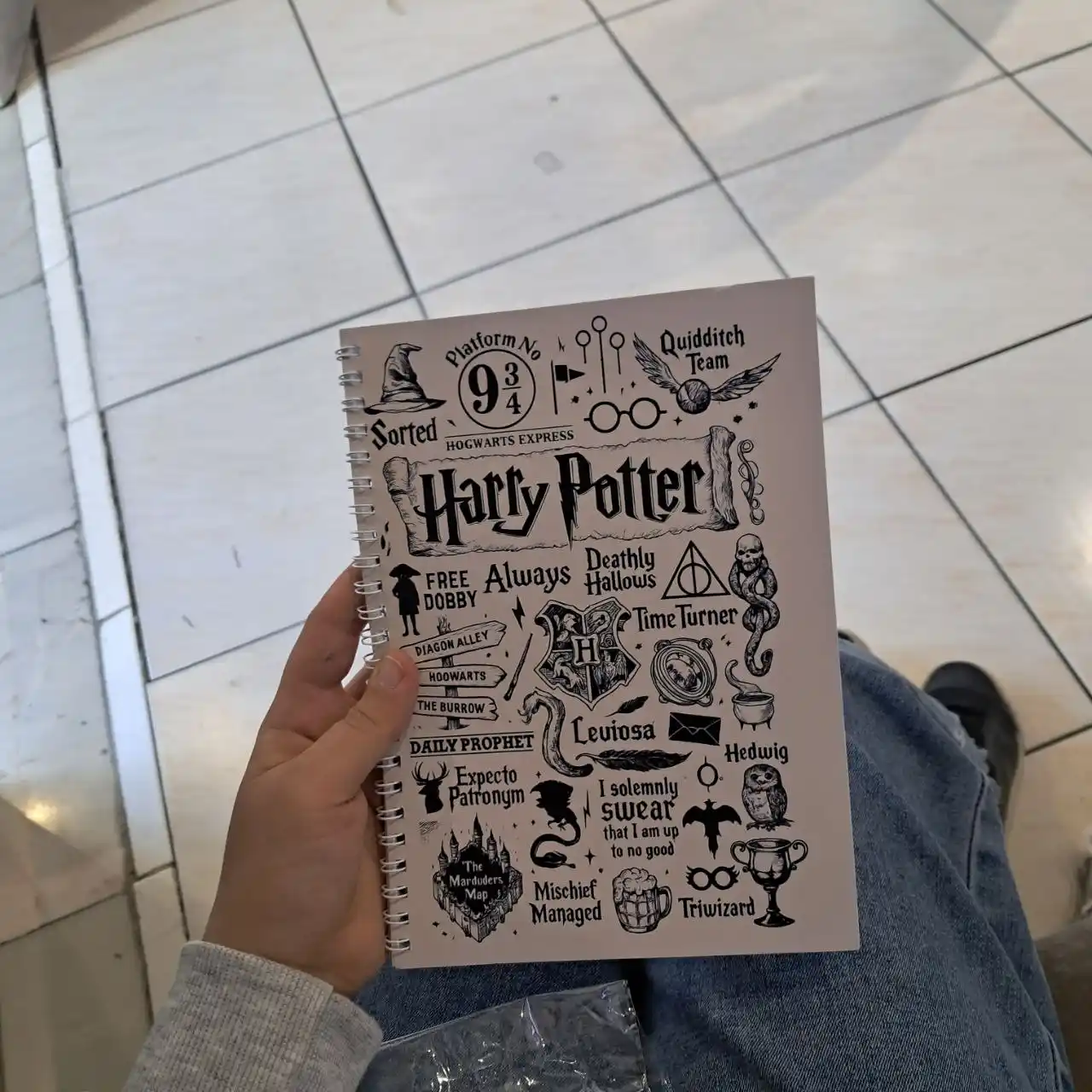 Блокнот Гарри Поттер, Harry Potter, А5, 40 страниц, стильная тетрадь, фанатский скетчбук