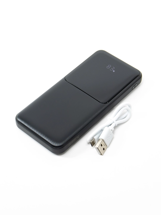 Power Bank REEX RPB-02 10000 mAh — с LED-индикатором и двумя USB портами