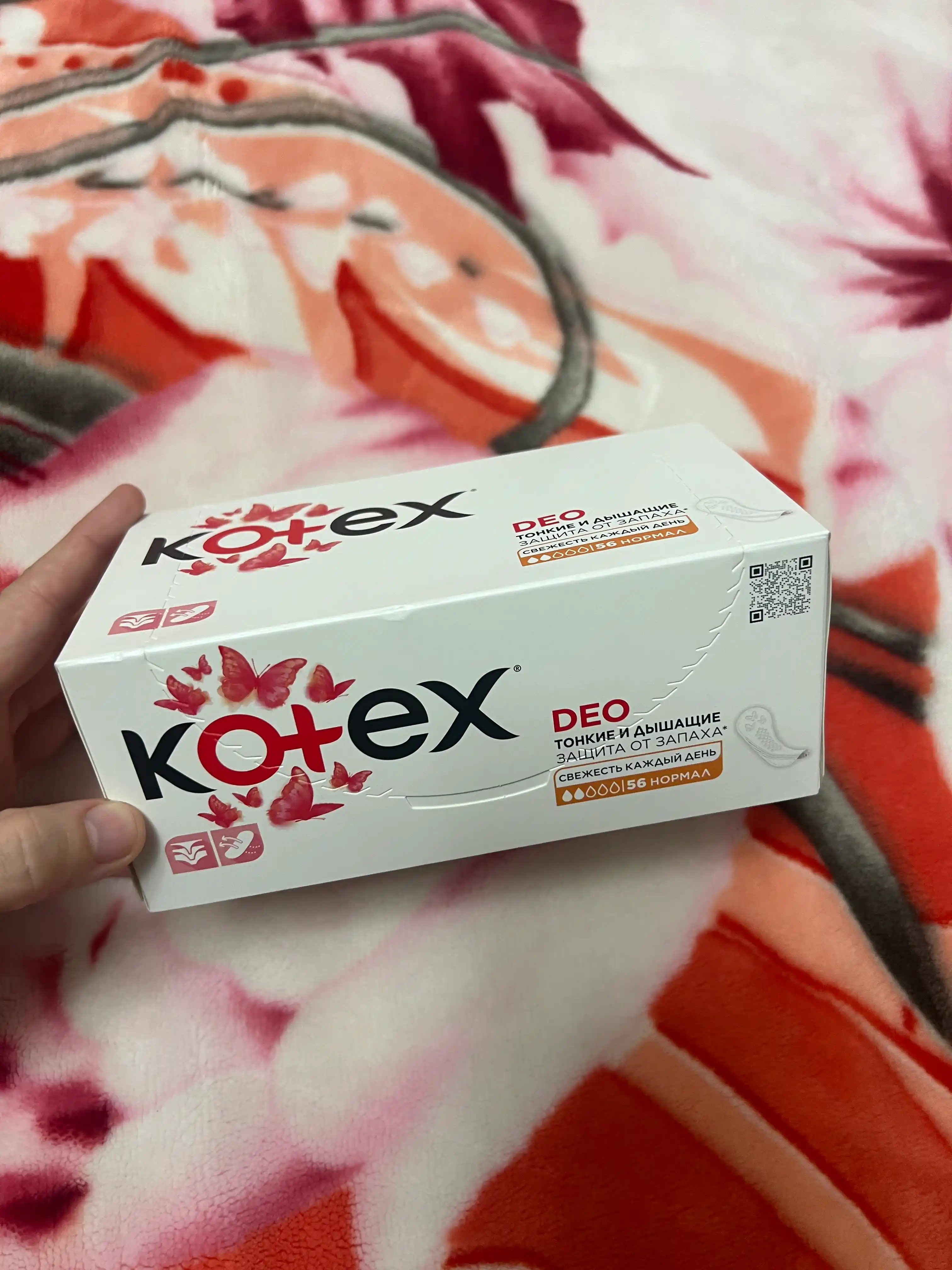 Ежедневные прокладки Kotex Нормал Deo, 56 шт