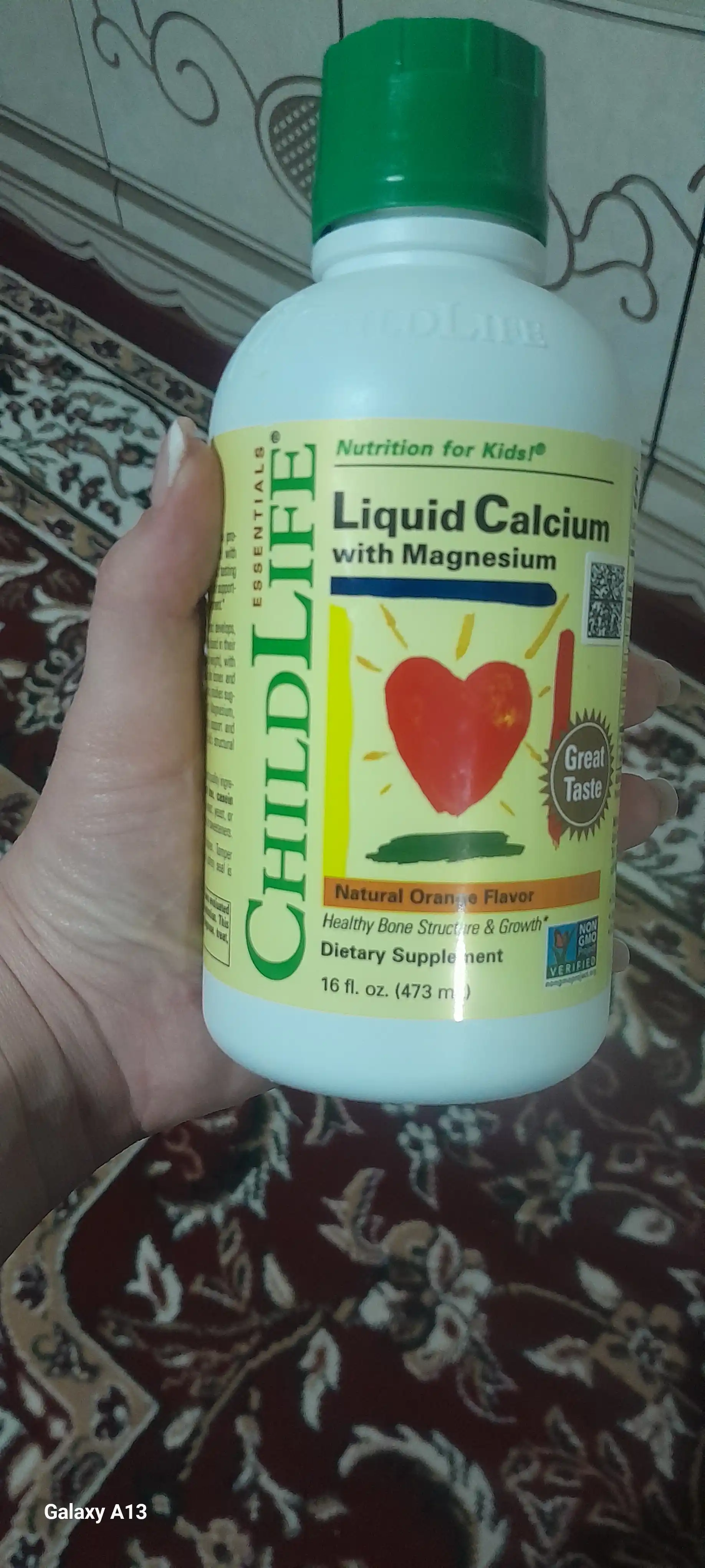 ChildLife Essentials, Suyuq Kalsiy magniy bilan, tabiiy apelsin ta'mi 473 ml