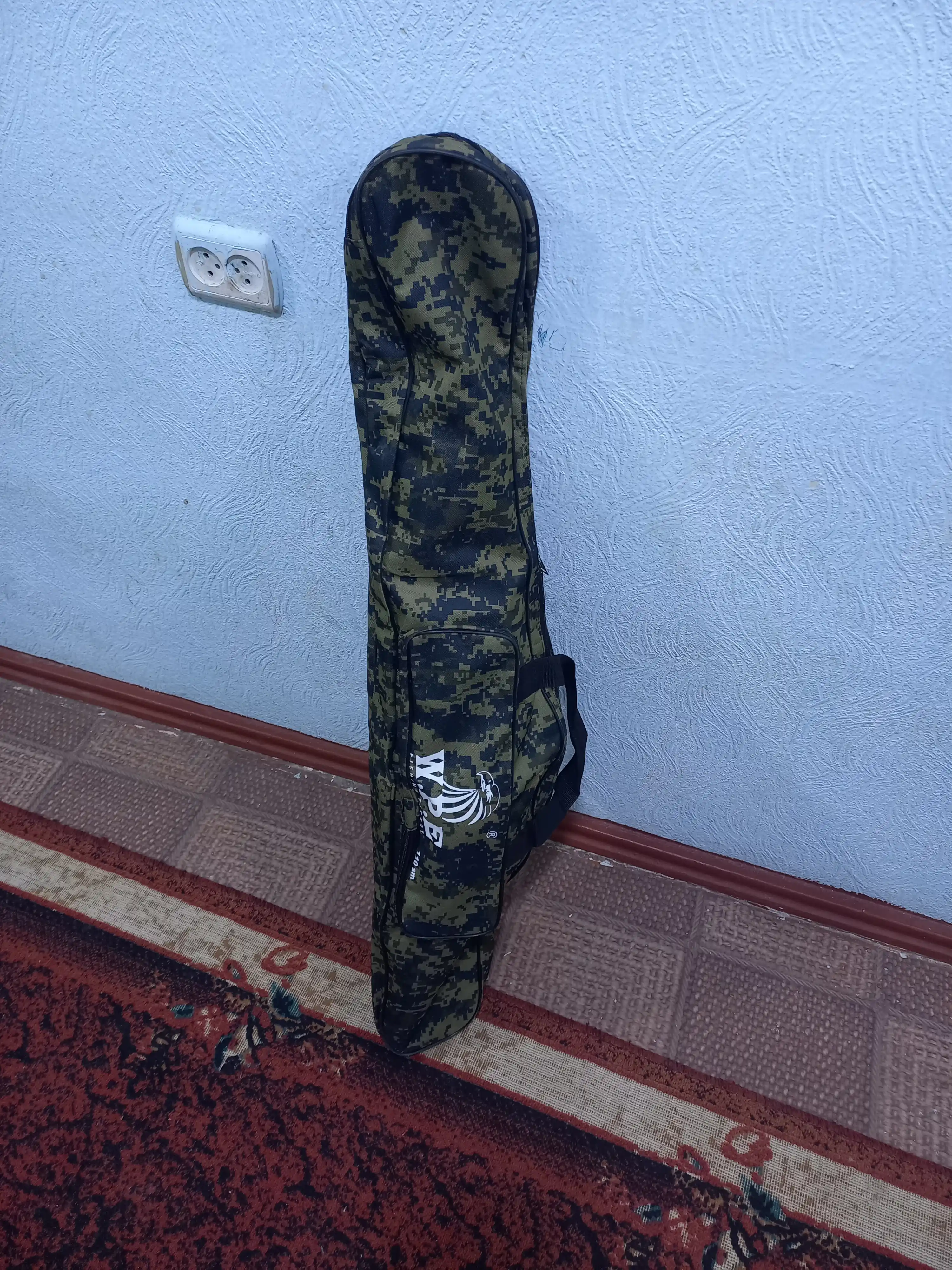 Чехол для удочек, удилищ, спиннинга рыболовный, усиленная капроновая нить прошивки