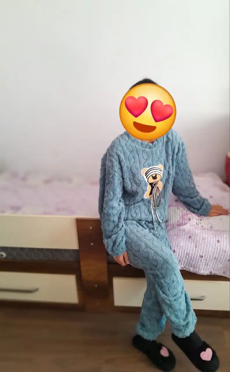Ayollar pijamalari, issiq to'plam, malomer, uy kiyimi, paxmoq, shimli, 14 xil rang