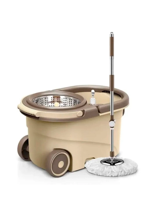 Turbo Smart chelak shvabra, aylanadigan, nam tozalash uchun, mikrofiberli