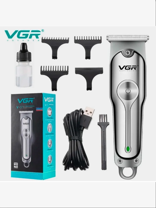 Simsiz trimmer VGR V-071, soqol olish va soch kesish uchun mashinka