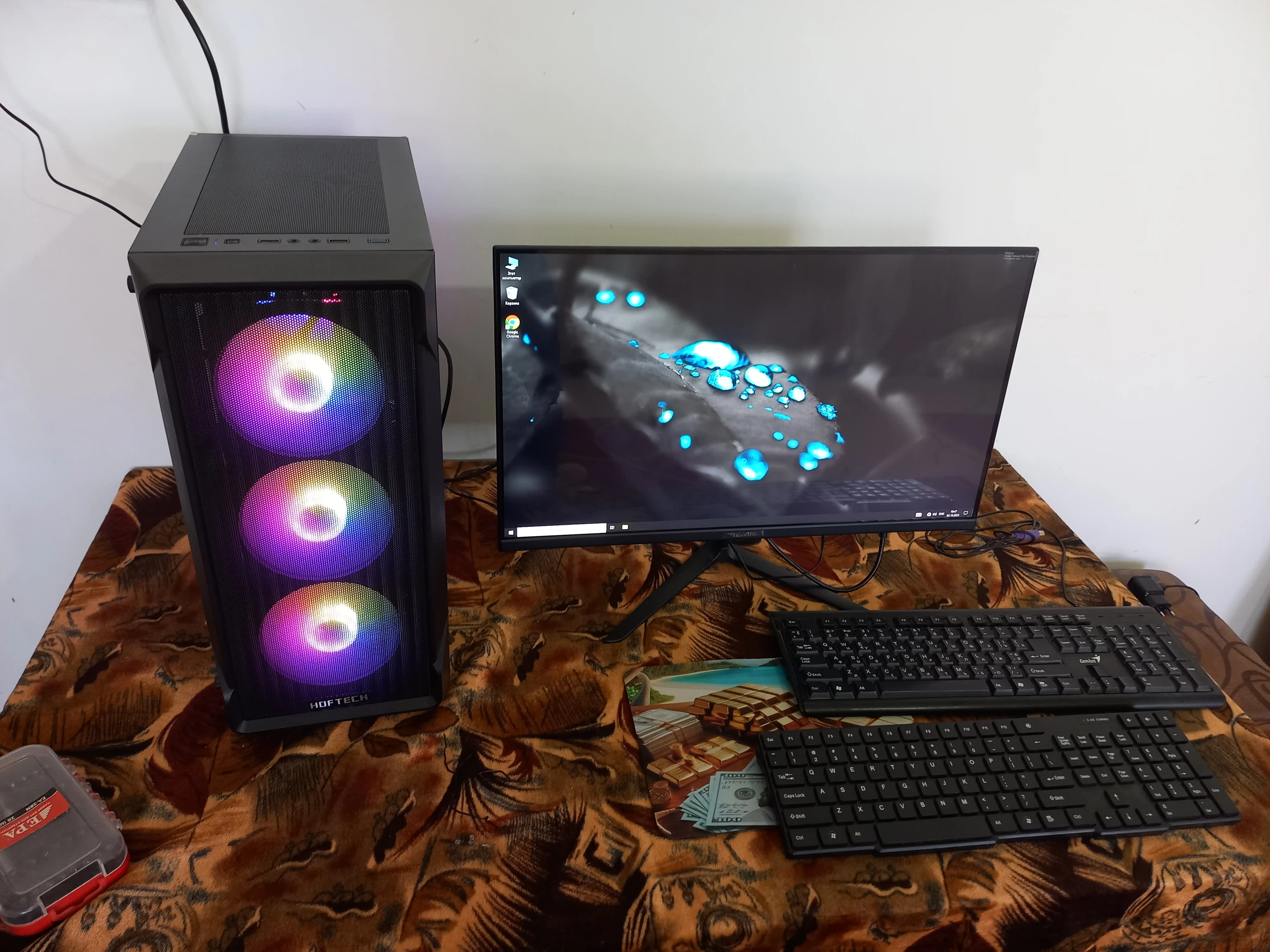 Core i5 12400F o‘yin kompyuteri, 16GB DDR4, 512 GB SSD NVMe, RTX5050 8GB, RTX3060 12GB