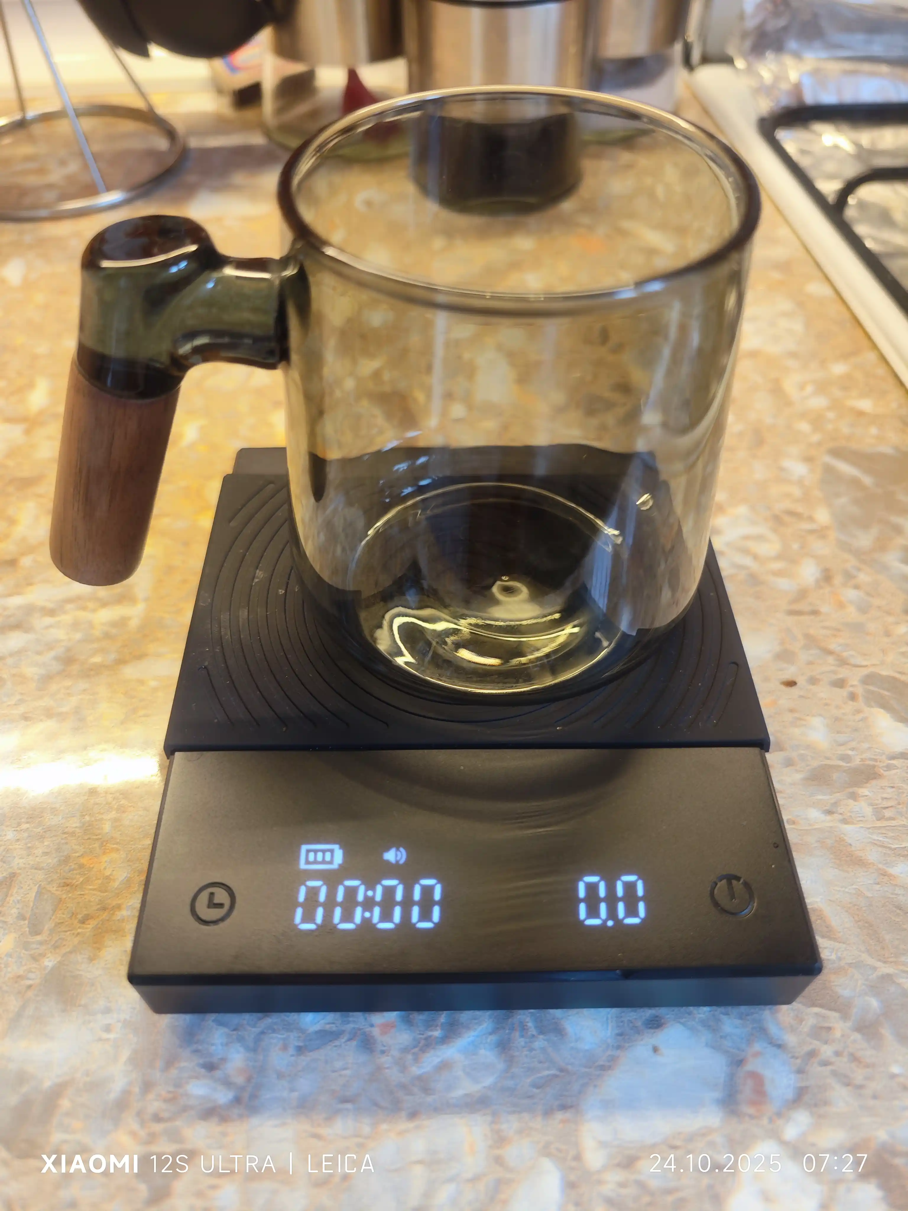 Choy damlash uchun krujka, qopqoq va filtr-damlagich bilan 500 ml