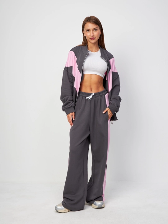 Zipli ikki qismli sport kostyumi - 