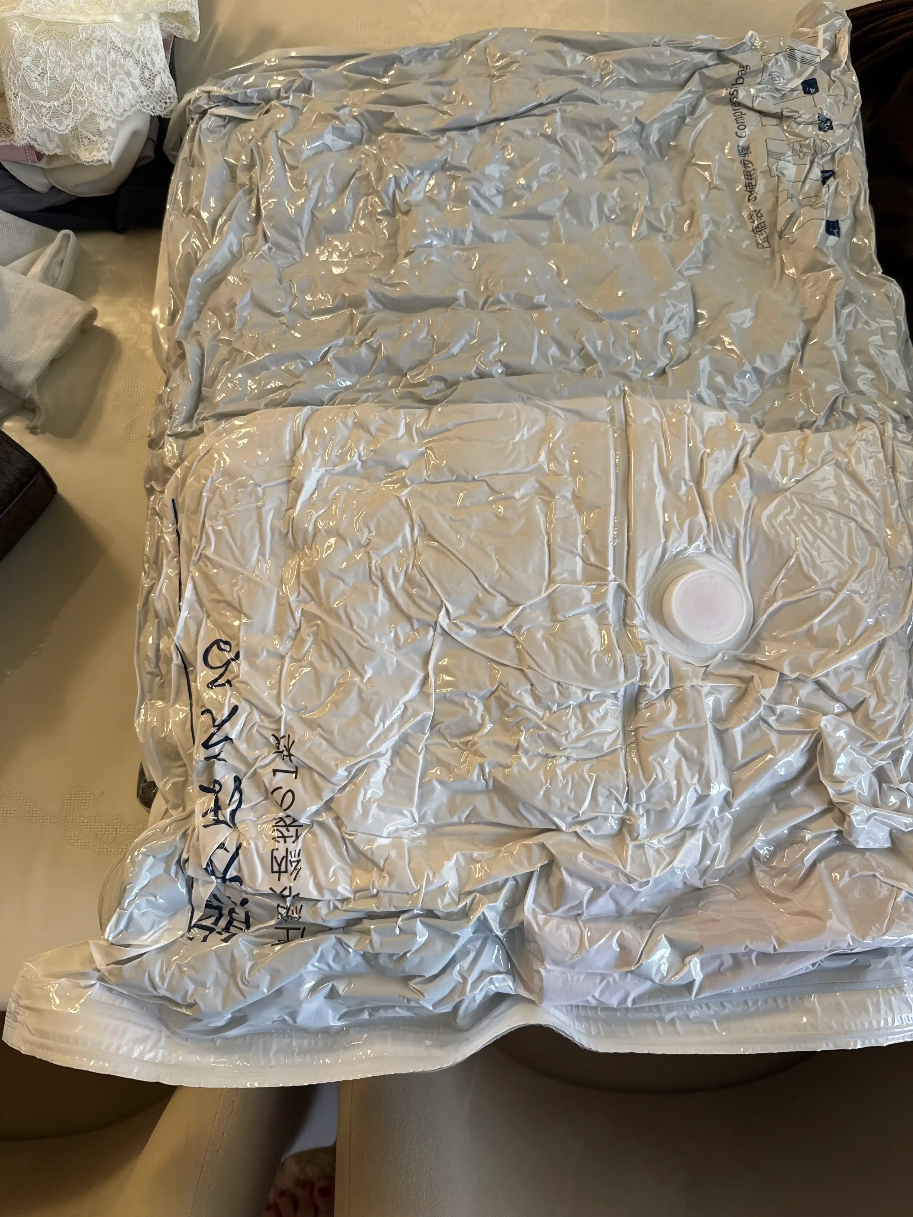Vakuumli paket, sumka kiyim saqlash uchun xalta, qayta foydalanish mumkin