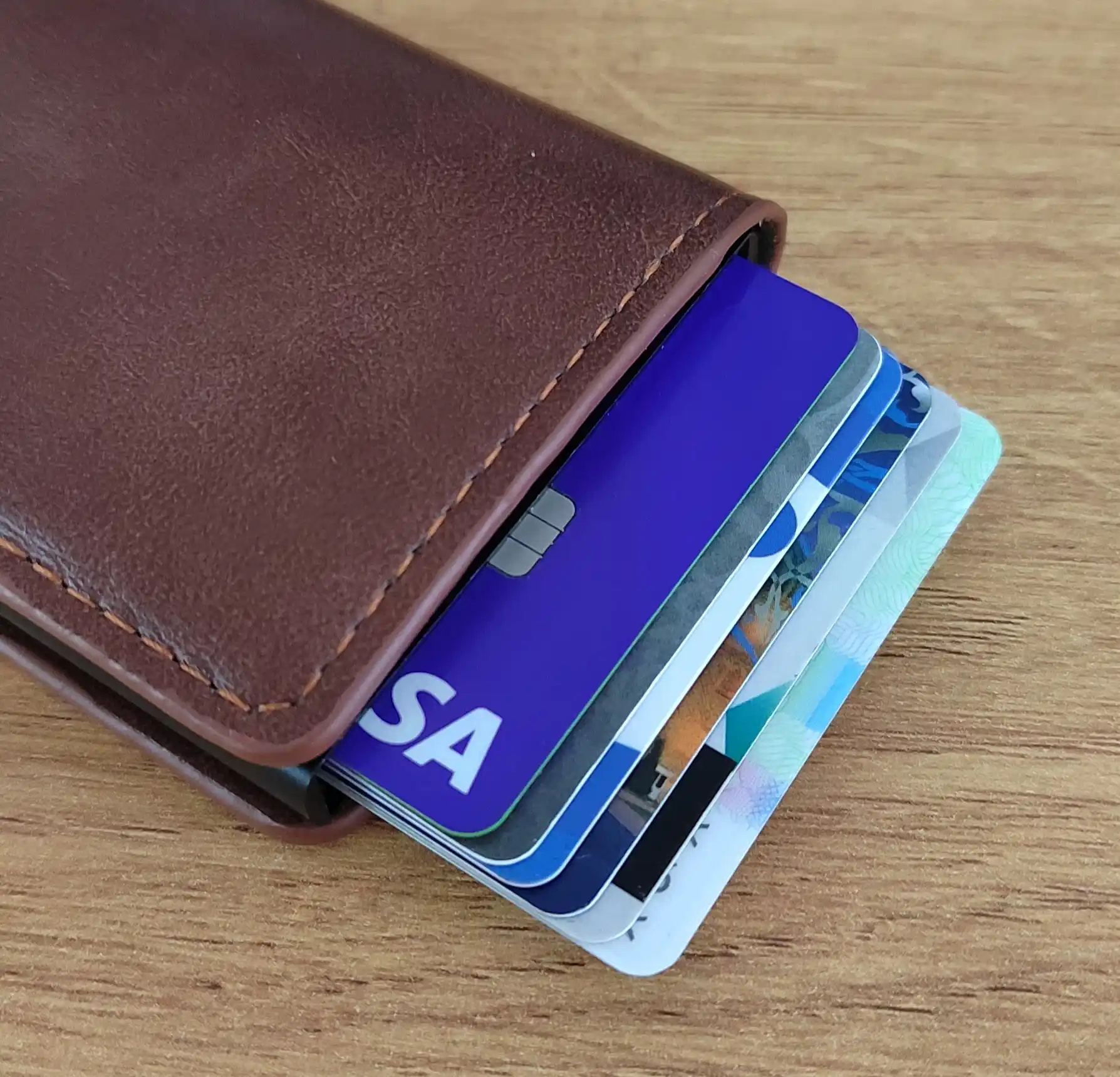 Кошелек-картхолдер для денег, банковской карты, паспорта, визитница, RFID защитный чехол