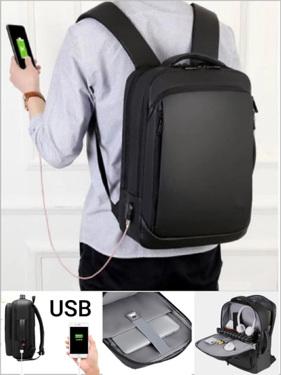 Универсальная сумка-рюкзак с USB-портом для современной и удобной жизни! Для ноутбука 15.6