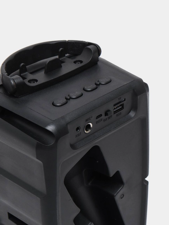 Karaoke kolonka Bluetooth Soonbox S7, FM Radio va simli mikrofoni bilan