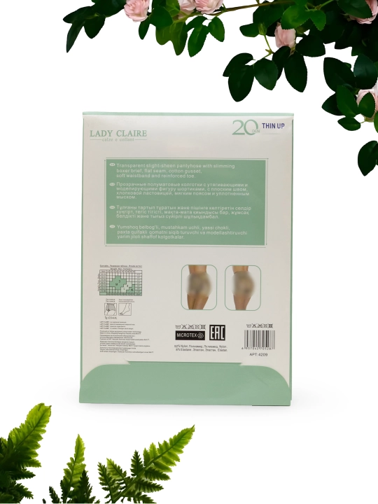 Женские капроновые колготки LADY CLAIRE 20 DEN CALZE E COLANT
