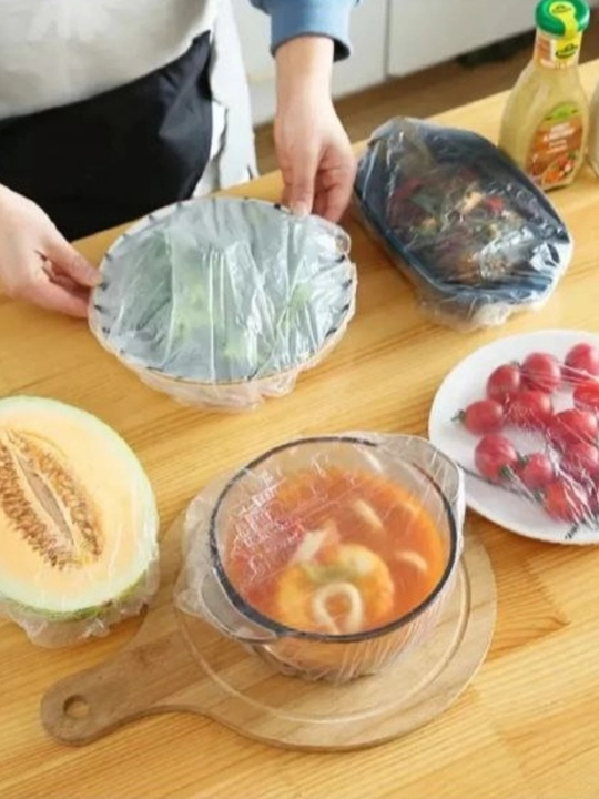 Многоразовые эластичные пакеты для хранения продуктов питания